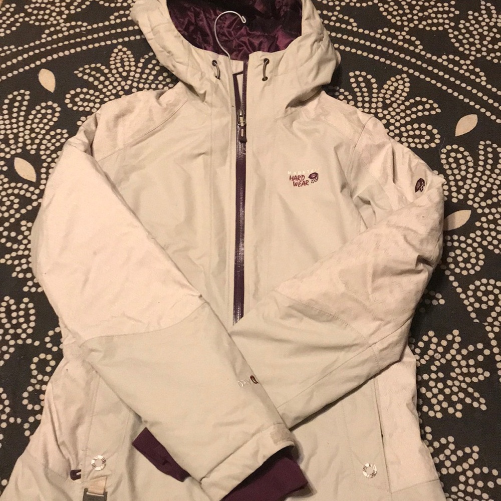 Women’s Gray Hooded Mountain Hardwear Jacket/Coat
